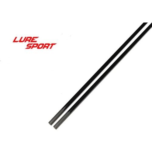 LureSport 2pcs 1.5m UL soft Solid carbon rod blank Black paint fishing Rod building components blank Repair DIY Accessory
