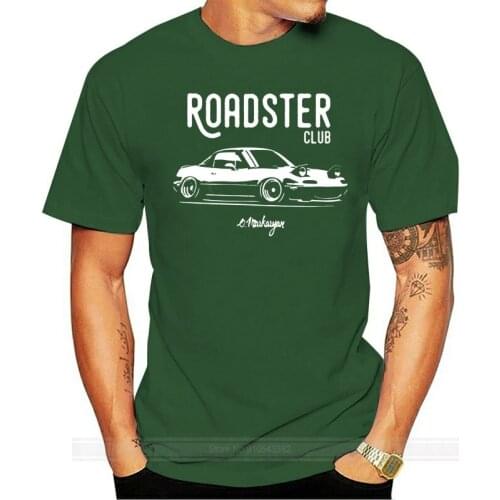 Men tshirt Roadster club. MX5 Miata Unisex T Shirt women T-Shirt tees top male brand teeshirt men summer cotton t shirt