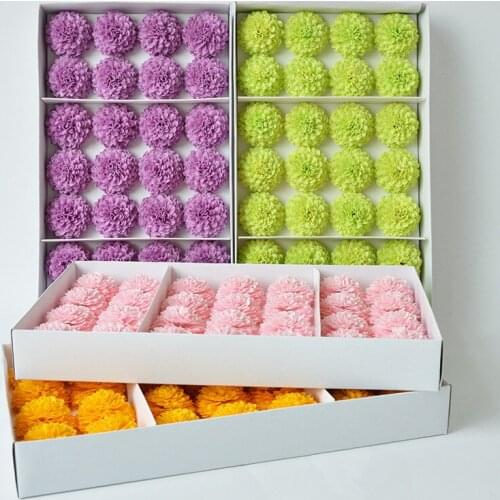 Valentines 28Pcs Soap Daisy Flower Bath Body Pompon Flower Floral Soap Scented Flower Essential Wedding ValentineS Day Gift