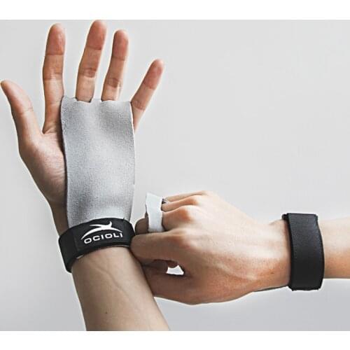 Crossfit Weight Lifting Gloves Gymnastics Hand Grip Synthetic Leather Guard Palm Protect Glove Pull Up Bar Gym Barbell Dumbbells