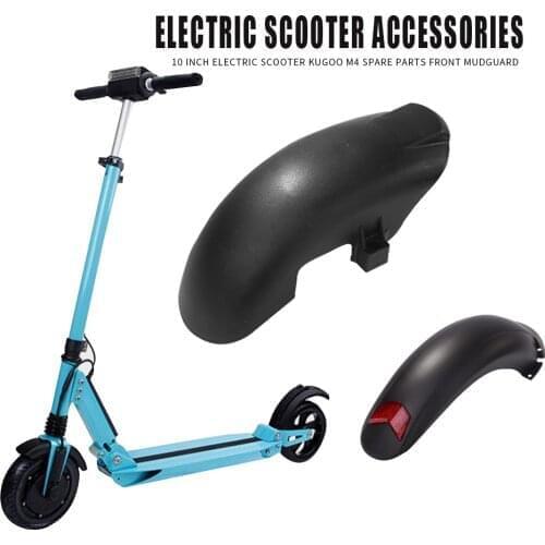 10 inch Electric Scooter front + Rear Fender for Kugoo M4 Guard Back Mudguard with Taillight E-scooter Accessories Parts