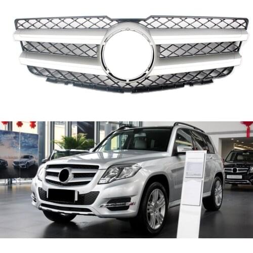 Front Racing Billet Bumper Grille Upper Facelift Grill For Mercedes-Benz X204 GLK Class 2008 2009 2010 2011 2012