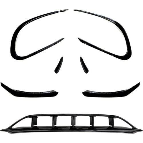 It Is Suitable For The Modification Of The Front Lip Wind Blade Surrounded By The Front Bar Of Mercedes Benz Cla C117 Cla200