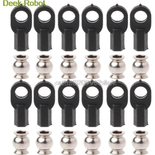 12Pcs M3 5347 Delta Buckle Ball Caps Paralleled Carbon Rod Joints For 3D Printer