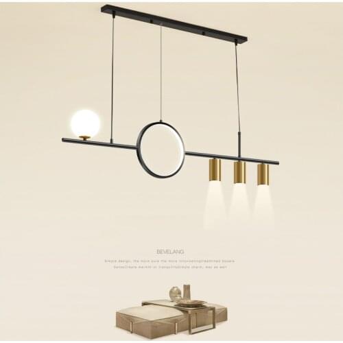 Modern LED Chandelier Lights for Bar Bedroom Restaurant Kitchen Light Nordic Long Line Lamps Indoor Lighting