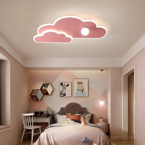 Modern led bedroom ceiling lamp simple household Creativity cloud pattern childrens room lamp Indoor lighting decoration lamps