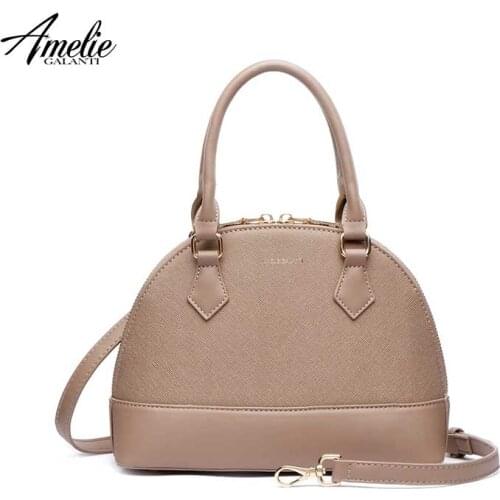 AMELIE GALANTI crossbody bag for women Large-capacity handbag Adjustable shoulder strap 2020 Autumn and winter fashion Shell bag