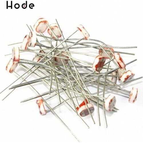 20pcs good Photoresistor LDR CDS 5mm Light-Dependent Resistor Sensor GL5516 top