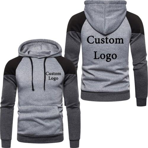 Custom Logo Printed Hooded Sweatshirt Pullover Hoodies High Quality Men Women Clothing Design Your Own Hoodie