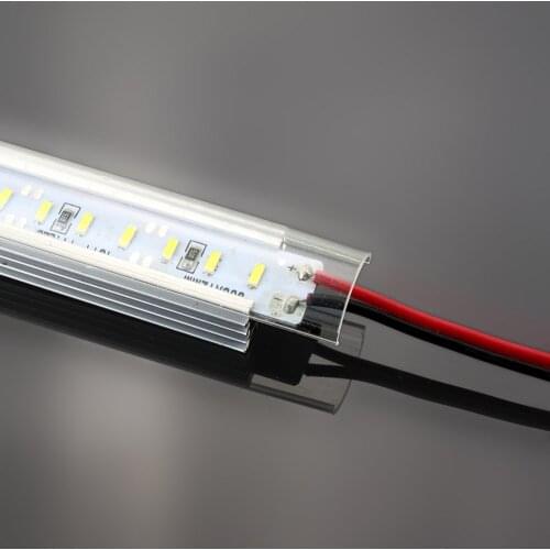 U groove Aluminium Profile SMD 4014 LED hard Tube Strip 50cm 72leds 100cm 144leds 12V led bar light with cover warm cool white