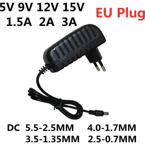 DC 5V 6V 9V 12V 15V 1.5A 2A 3A Universal power adapter AC 100-240V Converter Adaptor Charger Power Supply EU US AU UK Plug