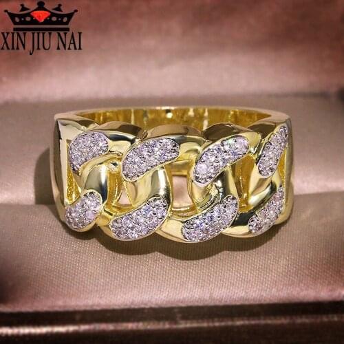 Silver s925 ladies wedding ring engagement ring 14K gold-plated high quality sprite gold ring AAA geometric cubic zirconia rings