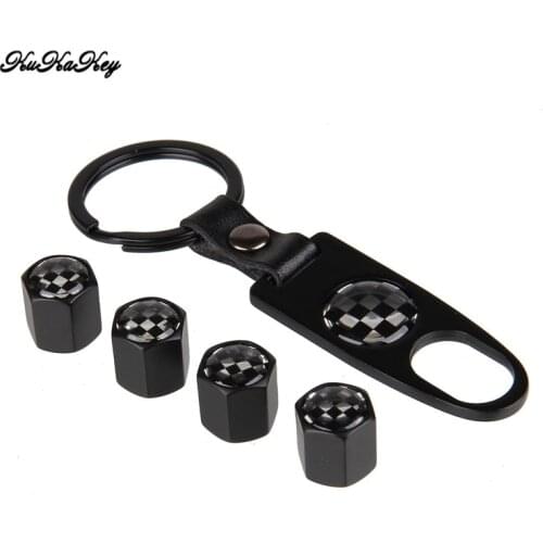 1pcs Car Key Chain with 4pcs Car Motorcycle Bicycle Tire Wheel Valve Caps Car Styling for Benz Mercedes Accessories for Buick