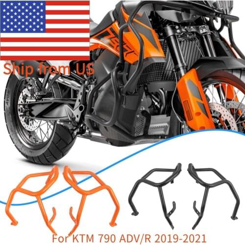 2020 790 ADV R Motorcycle Lower Engine Guards Protector Crash Bars Frame Sliders Bumper for KTM 790 Adventure Adv 2019-2021