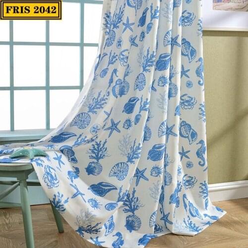 2021 Marine Printing Curtains Finished Curtains Childrens Room Curtains Blackout Curtains for Living Dining Room Bedroom