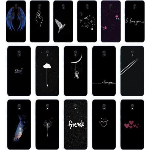 45 Line Art Face Abstract Pattern gift Soft Silicone Tpu Cover phone Case for Xiaomi Redmi 8 8A Note 8T 8t Pro