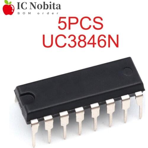 5PCS UC3846N UC3846 3846 3846N DIP-16 Power Controller Chip New Original IC