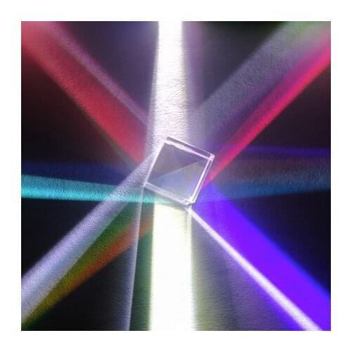 50x50x50mm Color Prism Six Bright Large Light Cube Creative Gifts Optical Experiments for Children Science Cube Prism
