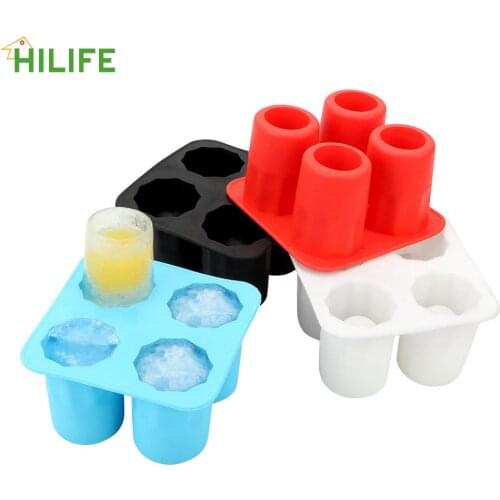 Bar Party Drink Cool Shape Silicone Ice Cup Ice Maker Mould Ice Cup Mold Hot New