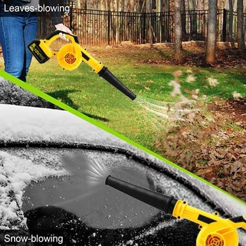 18V Cordless Electric Air Blower Garden Leaf Cleaning Vacuum Sweeping Snow Power Tool Handheld Dust Blowing Collector Blower