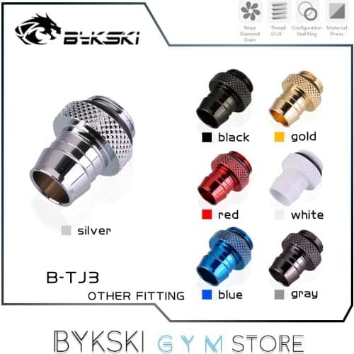 Bykski 10mm Hose Pipe Barb Fitting, 3/8 Thin Flexible Tubing Connector, 7 Colors, B-TJ3