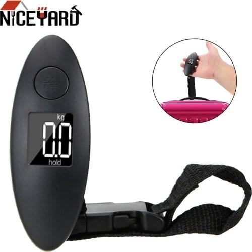 NICEYARD Electronic Luggage Scale Digital Scales Travel Handheld Weighing Fishing Scale LCD Display 100g/40kg 88Lb