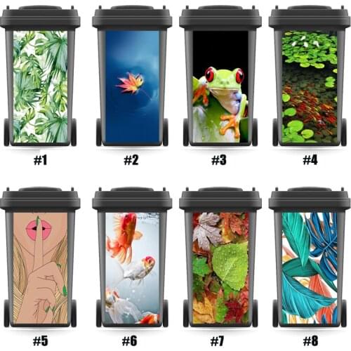 Hot DIY Rubbish Bin Sticker Wallpaper Mural Wall Stickers Home Decor Kitchen Accessorry Decals Renew 3d Sticker Festival Gift