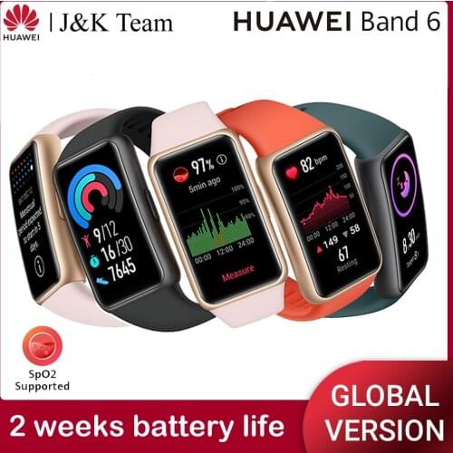 HUAWEI BAND 6 Smartwatch All-day SpO2 Monitoring 1.47" FullView Display 2-Week Battery Life Fast Charging, Heart Rate Monitoring