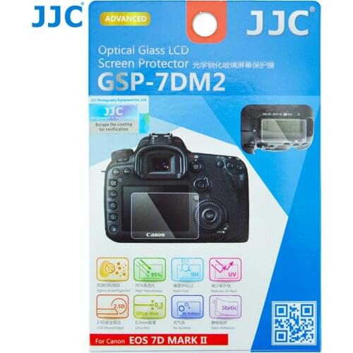 JJC 7DM2 Ultra-thin Optical Glass Protector LCD Screen Camera Cover for CANON EOS 7D MARK II