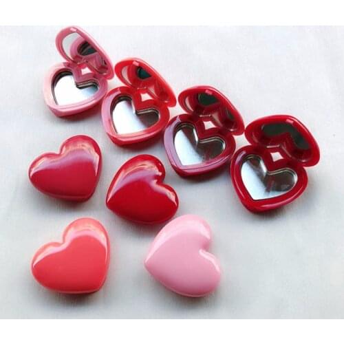 10/30/50pcs Cosmetic Plastic Blusher Compact Case with Mirror, Empty Makeup Beauty Lipstick Sub Container, Eyeshadow Powder Case