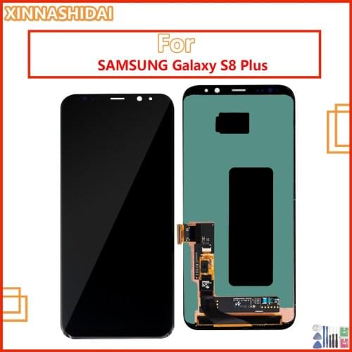 New LCD Display for SAMSUNG Galaxy S8 Plus G955A G955U G955F LCD Display Touch Screen Digitizer Replacement with frame