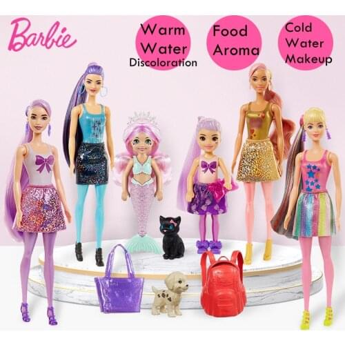Original Barbie Color Reveal Barbie Dolls beautiful princess hair Doll Box Fashion Dolls Baby Girl Toys for Girls children