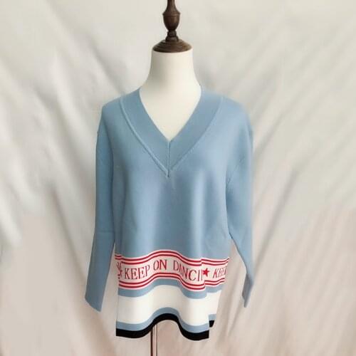 Patads French womens s s spring summer British V-neck T-shirt Domus s2297e 2 colors