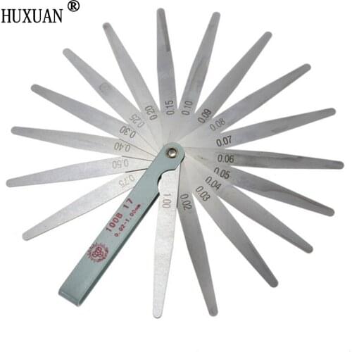 Useful 0.02 to 1mm 17 Blade Thickness Gap Me c Filler Feeler Gauge Useful Me c Measure Tool