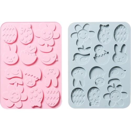 Farm Style Silicone mold bird egg rabbit sunflower shape Chocolate Mould DIY Bakeware Baking Tools Kitchen Gadgets