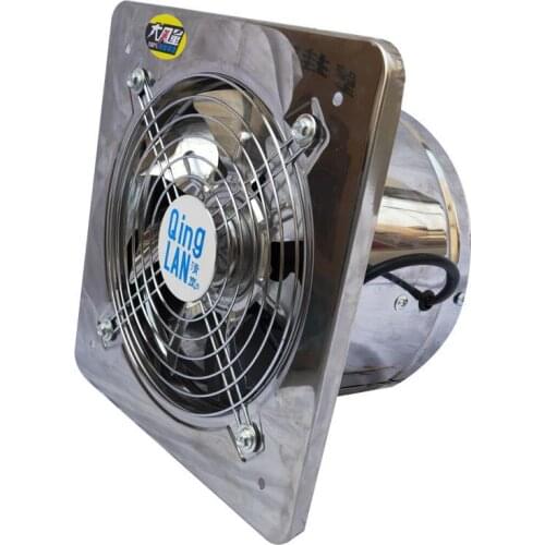 6''7''8'' Electric Exhuast Fan Extractor Ventilation Pipe Fan Kitchen Wall Window Stainless Steel Fan Industrial Duct Fan
