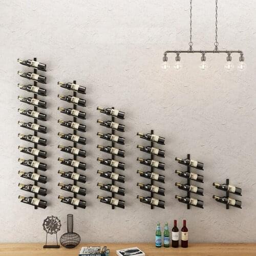 Tilt left Wine rack wall mounted wine rack wall mounted wine cabinet decoration rack wine rack wall mounted creative wine rack