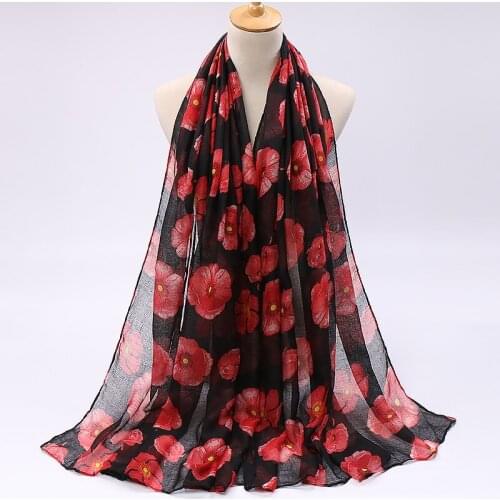 Floral Printe viscose scarf muslim hijab flowerl scarves wraps lightweight headband autumn wraps long scarf 10pcs/lot