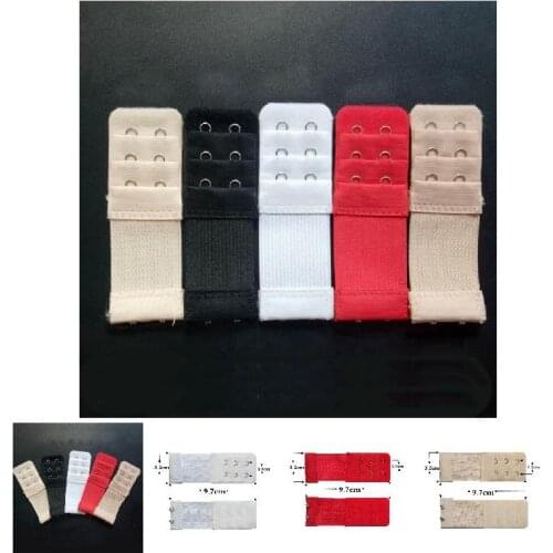 Women Bra Extender 3 Rows 2 Hooks Elastic Adjustable Lengthen Clasp for Underwear B88