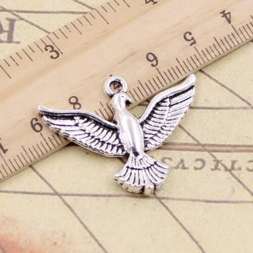 10pcs Charms Eagle Hawk 28x37mm Tibetan Silver Color Pendants Antique Jewelry Making DIY Handmade Craft Pendant