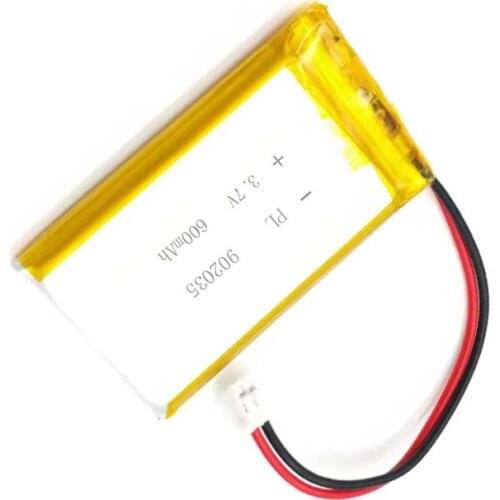 2/5/20/200/1000/10000pcs 3.7V 600mAh 902035 Li Lithium Polymer ion Battery with 2.0mm JST