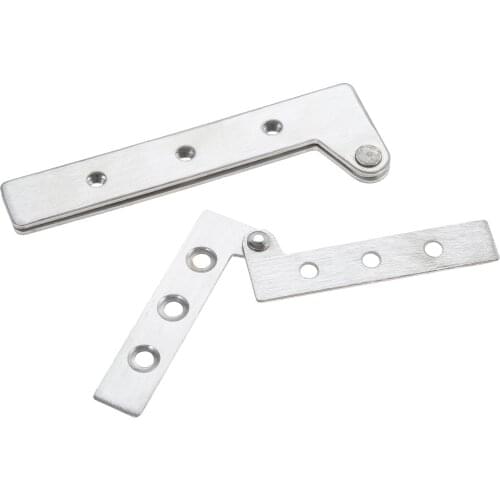 2pcs 150mm Pivot Hinges Offset Knife Hinges Inset Door Stainless Steel 360 Degree Rotating Hinges