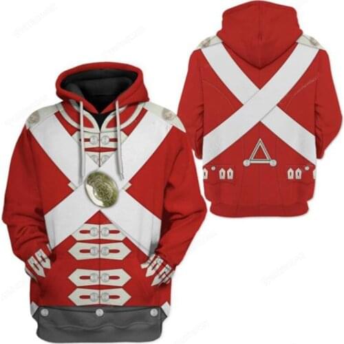 3D cosplay Funny hoodies Medieval Army hoodies The Red coat Cosplay Costume The Legions of Rome unisex Uniform