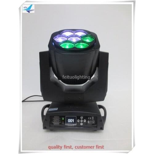 4/lot Bee Eye Zoom Led Moving Head 4in1 Rgbw 7x15w beam zoom wash 3 in 1 lyre moving head dmx light