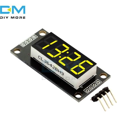 4-digit 7 segments Display Module Yellow LED 0.36" 0.36 Inch Display Tube for Arduino Module Board