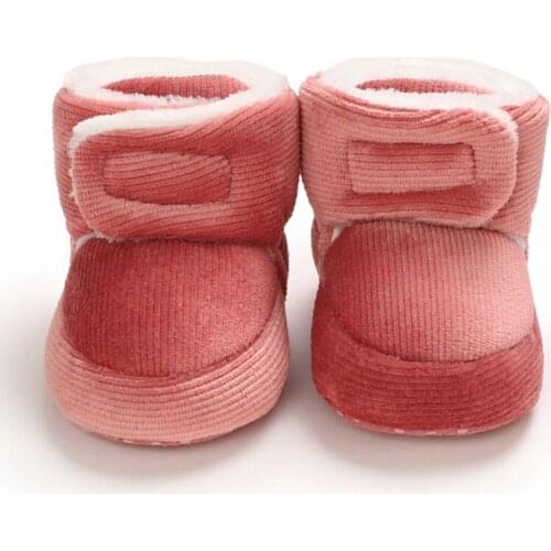 2020 Autumn Winter Newborn Baby Toddler Girls Boys Cotton Warm Boot Frist Walkers Shoes Non-slip Soft Sole Sneakers Shoes