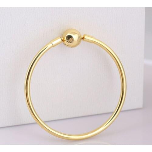 S925 Bracelets Bangles For Women Shine Clasp fit Lady Beads Charms Penant