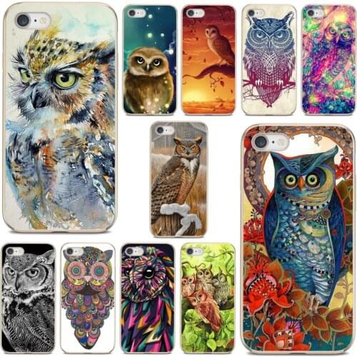 For Xiaomi mi Redmi Note 3 4 4X 5 6 7 8 8t 9 9s 9t 10 pro lite Retro Vintage Owl Art Painting Animals Phone Covers