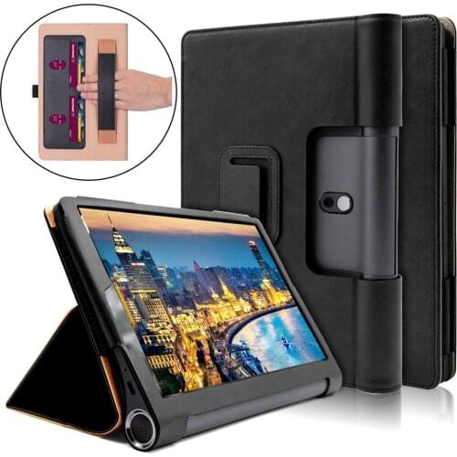 For Lenovo Yoga Tab5 YT-X705F / Yoga Smart Tab 10.1 inch 2019 (without Sleeping) PU Leather Horizontal Flip Case with Holder