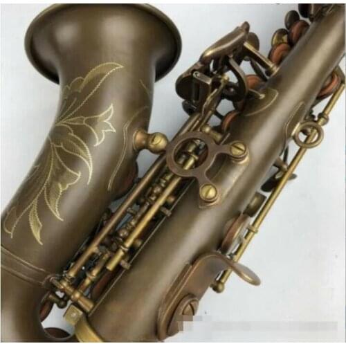 Keiworlks KSS-993 B Flat Soprano Saxophone Antique Copper Brass Instruments for Beginner Soprano Saxofone with Case